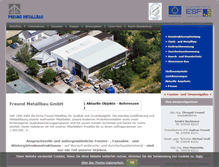 Tablet Screenshot of freund-metallbau.de
